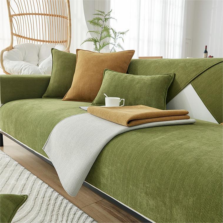 Chenier Light Luxury High-End Sofa Cushion, Seat Cushion Cover Cloth, Universal Non-Slip All-Inclusive All-Inclusive Sofa Cover Towel