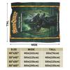 Super Warm Blanket Picnic Heroquest Card Game Throw Blanket Retro Card Flannel Bedspread For Outdoor Pattern Sofa Bed Cover