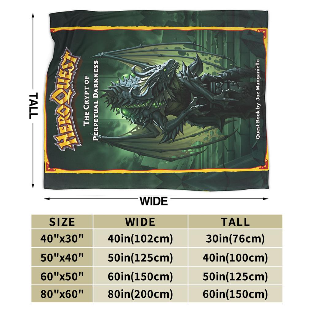 Super Warm Blanket Picnic Heroquest Card Game Throw Blanket Retro Card Flannel Bedspread For Outdoor Pattern Sofa Bed Cover