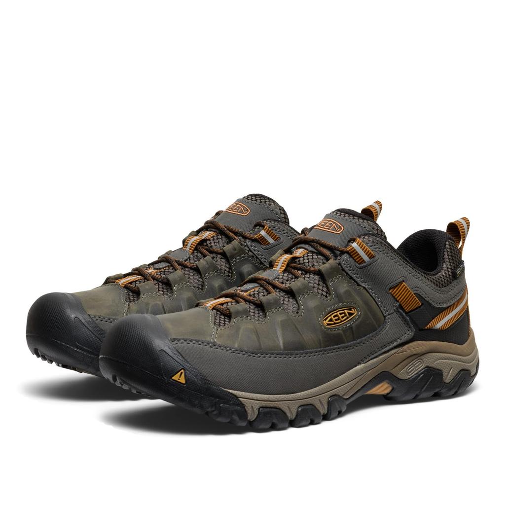 Trekking Shoes TARGHEE III WP Targhee Three Waterproof BLACK BROWN Cm [KEEN] Men's OLIVE/GOLDEN 26.5