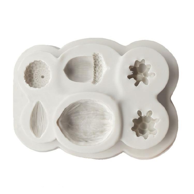 Easy Demold Spices and Nut Silicone Molds for Baking Enthusiasts and DIY Designers with Winter Spices Designs