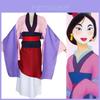 Luxuoso Vestido Kimono Tradicional Anime Mulan Festa Fantasia Cosplay Para Mulheres