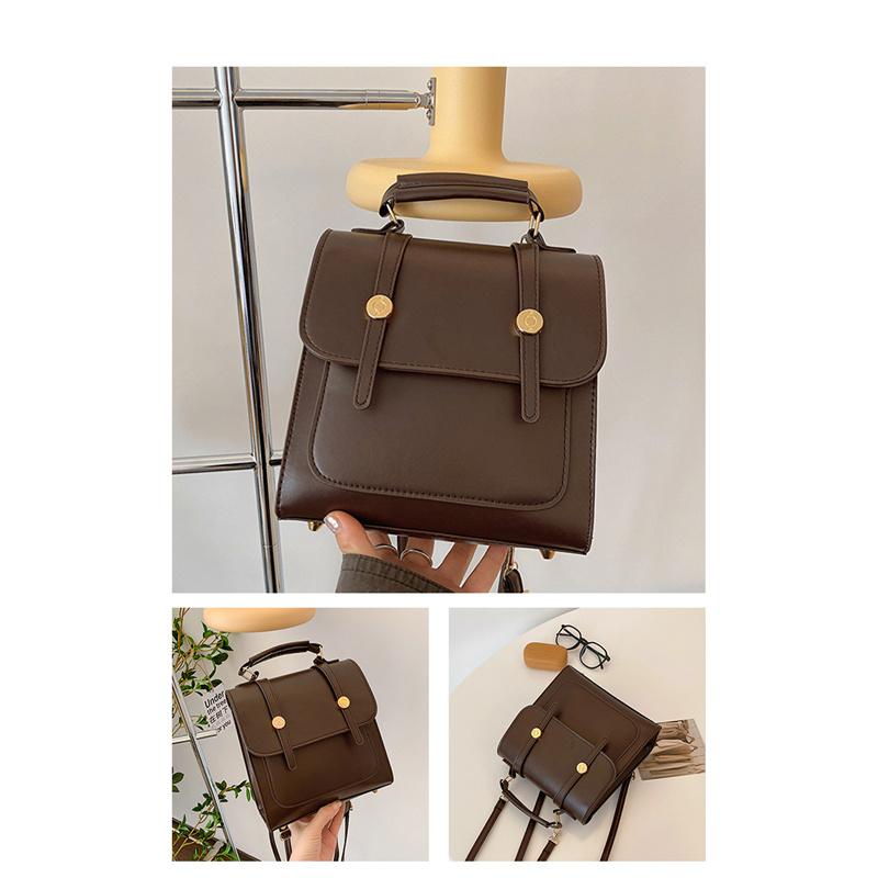 Leisure Vintage Commute Square Backpack Simple Women's Handbag Crossbody Bag Women Gift Single-shoulder Bag