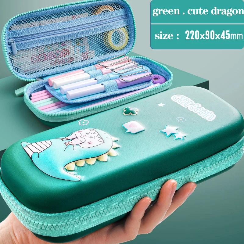 3D Kawaii Pencil Case Large Capacity Unicorn Organizer Cute Pouch Boxes for Girls School Office Supplies Students Stationery