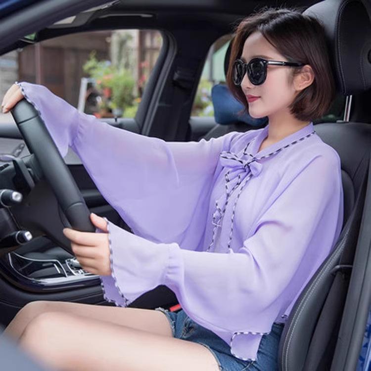 Lightweight Chiffon UV Protection Shawl for Summer Outdoor Activities