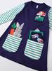 Autumn Cartoon Round Neck Long Sleeve Dress for Girls