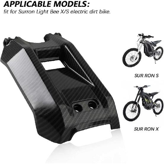 PACEWALKER Sur Ron Battery Cover Motorcycle Carbon Fiber Pattern Battery Guards Wrap For Surron Sur Ron Light Bee S/X Segway Electric Dirt Bike