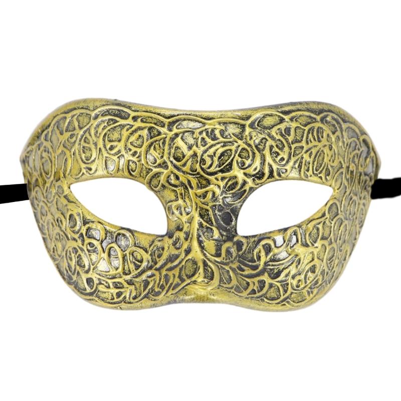 Masque de Mascarade Rétro Masque de Mardi Gras Masque de Fête Vénitien Masque Demi-Visage pour Bal d'Halloween Cosplay Accessoires de Spectacle