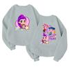 Children's Fashionable Lightweight Long-sleeved Round Neck Pullover With Pockets Printed Pullover