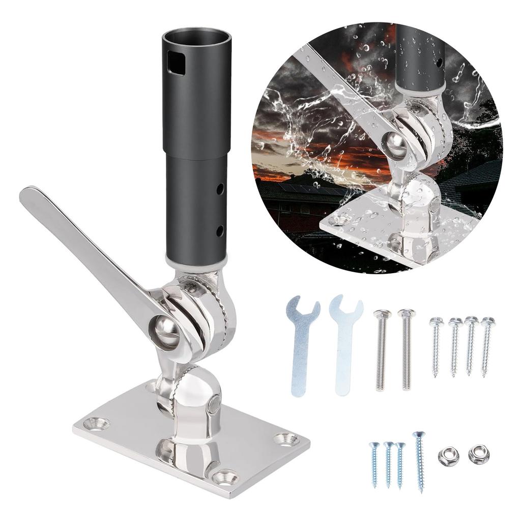 Antenna Mount Mount with Screw Marine Adjustable Antenna Base Mount Kit for Starlink Satellite Dish V2 Antenna