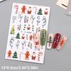 Luminous Lanterns Christmas Nail Art Stickers Colored Light Bulbs Christmas Tree Gingerbread Man Snowflake Nail DIY Decoration