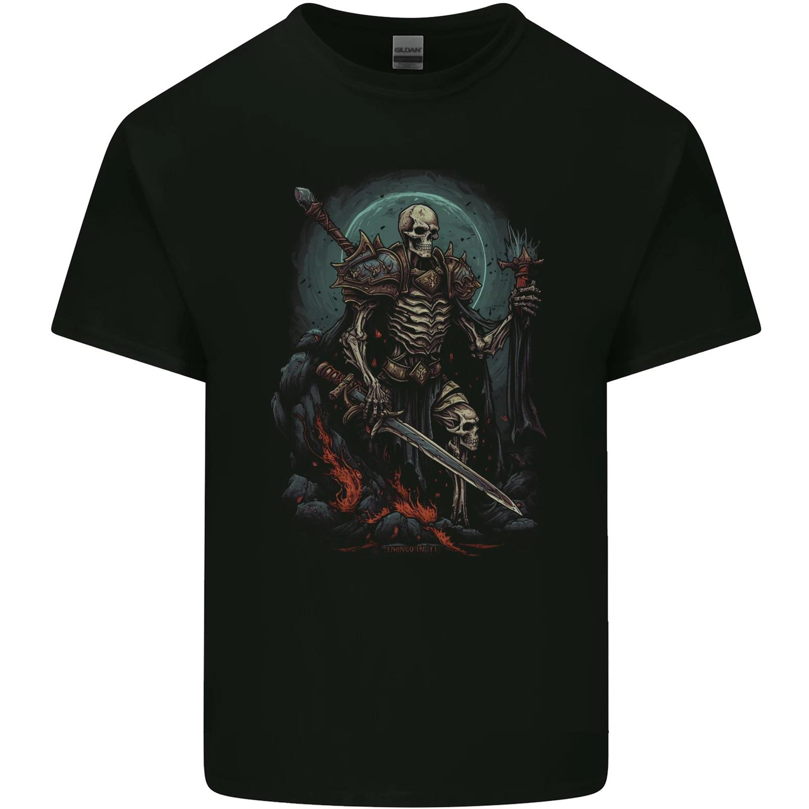 Master of Warriors Fantasy Skull Kids T-Shirt Childrens M