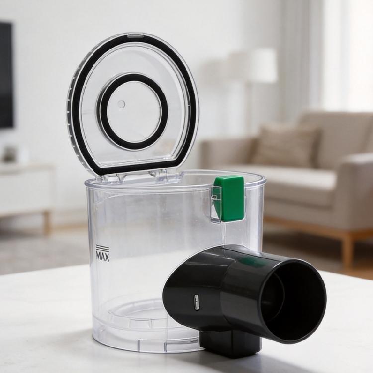 Multipurpose Vacuum Cleaner Dust Cup with Clear Window Plastic Texture Great for Monitoring Heavy Duty Plastic Texture