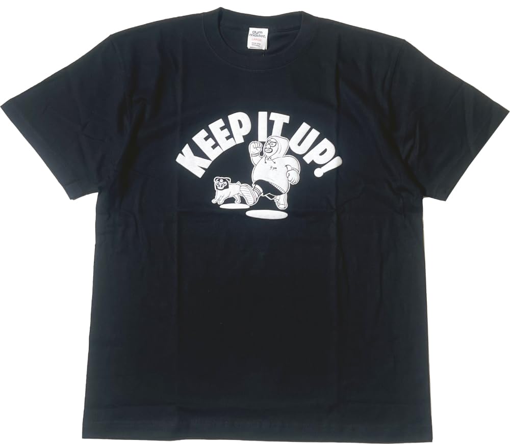 

Gym Master 5.6oz KEEP IT UP Tee (G574783) Short Sleeve T-Shirt (M, 05: Black)