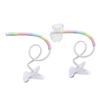 Clamp On Bird Perch Stand for Small Parrots, Tabletop Training Perch with Rope Wrapped Surfaces and Exercise Support