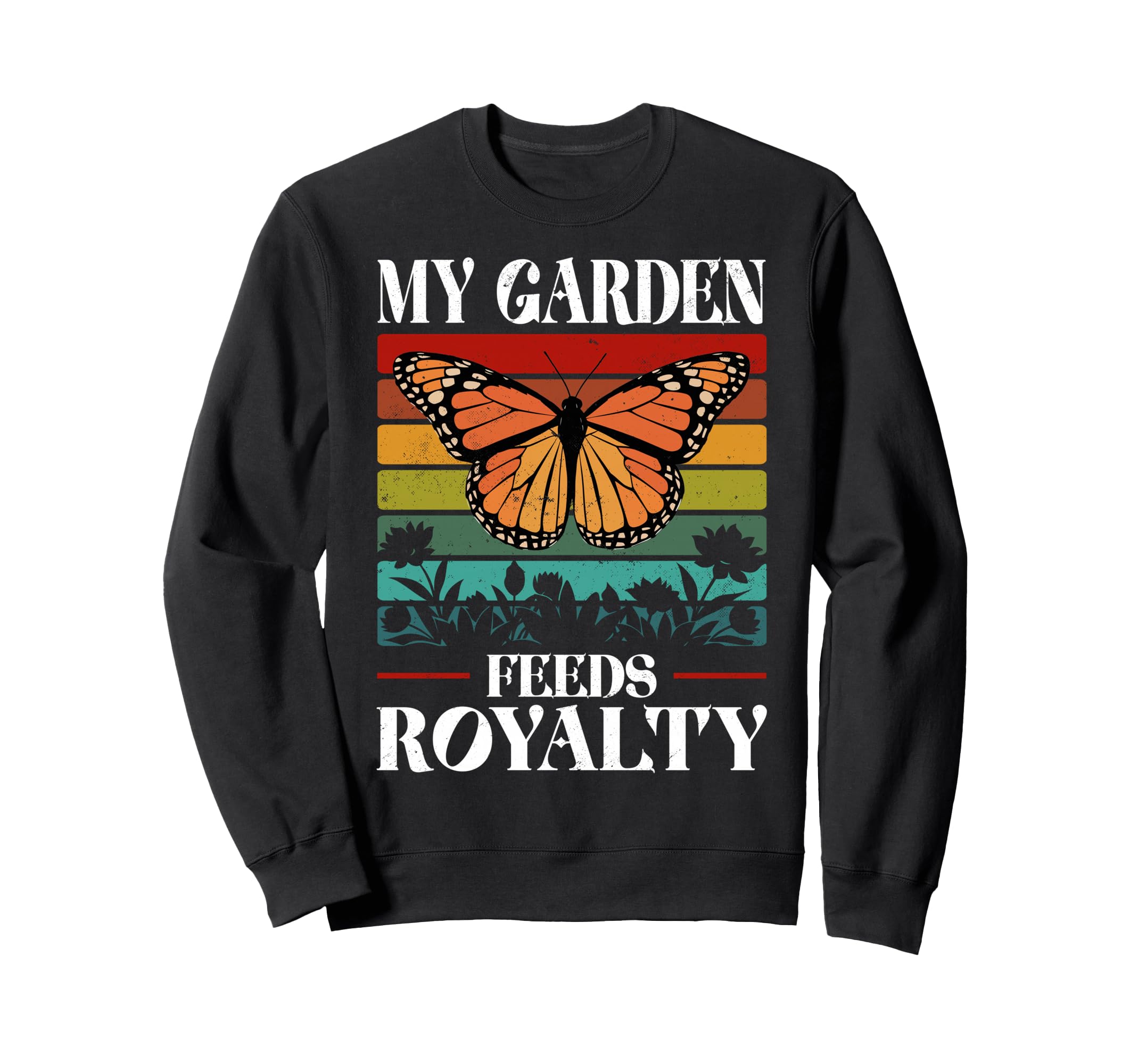 

Butterfly Graphic Aesthetic Design Nature Monarch Butterfly Sweatshirt чёрный