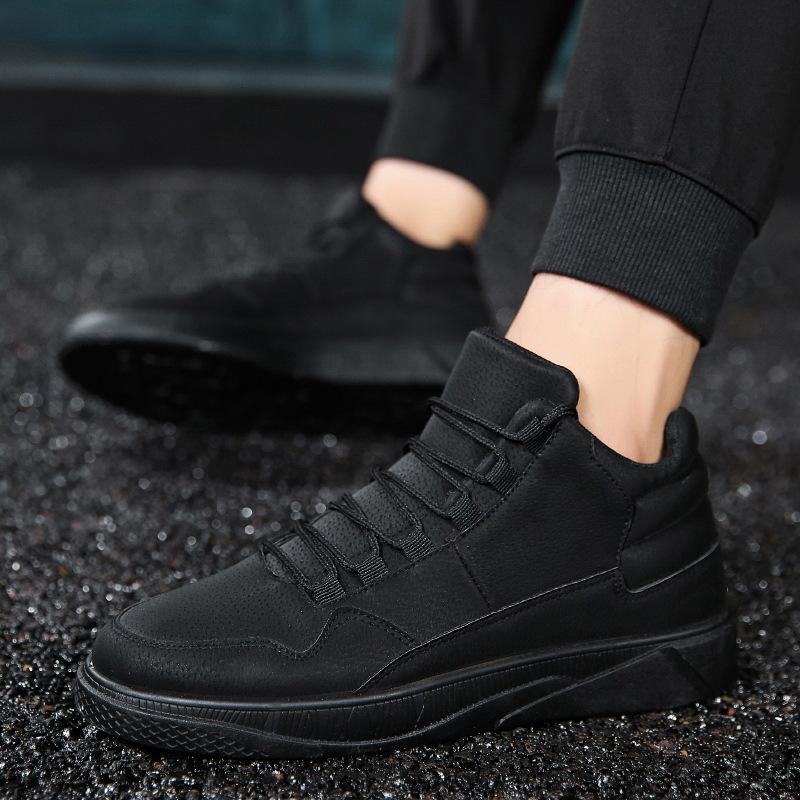 36-46 High-top board shoes New men's Korean version of velvet casual shoes Student fashion personalized sports casual men's shoes