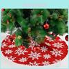 Elegant Grey Plush Christmas Tree Skirt With Floral Design For Holiday Decor