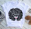 Fashion Vintage Casual Queen Print Ladies T-Shirt Summer Loose Short Sleeve White Women's Tops Graphic T Shirts Female Clothing