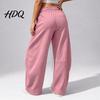 Wide Leg Fleece Lined Sweatpants for Women Baggy Lounge Pants Solid Color Casual with Pockets Comfortable Loose Fit Drawstring Bottoms Elastic Waist