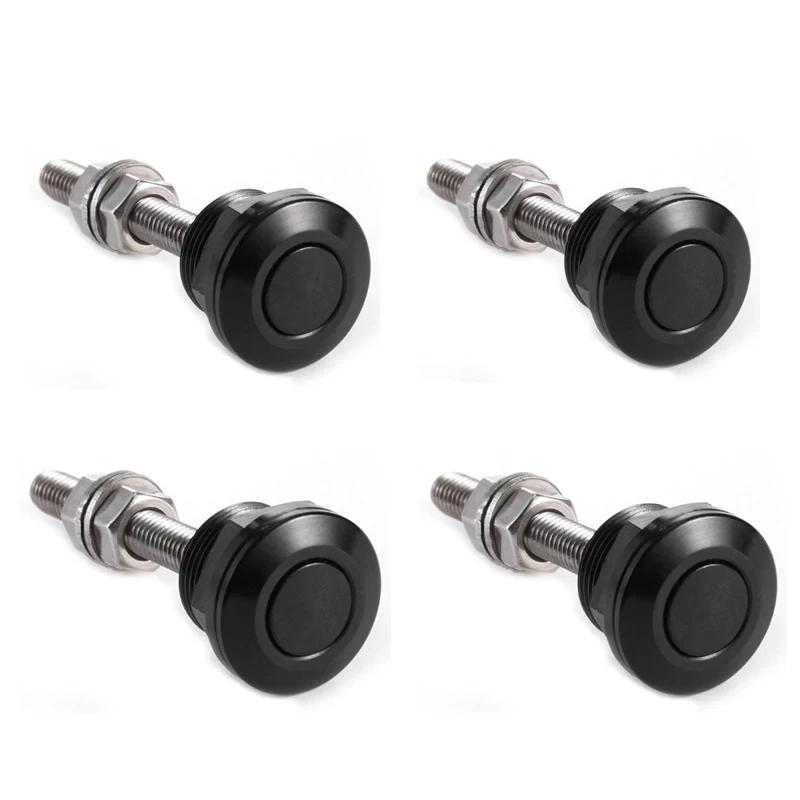 1Pz/4Pz 22mm Universale Auto Pulsante a Pressione Kit Perni Cofano Alluminio Rilascio Rapido Blocco Paraurti Targa Clip di Blocco