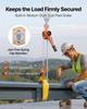 Manual Lever Chain Hoist, 1T 1000KG Capacity Heavy Duty Come Along, 3M Lift G80 Alloy Steel Chain With Dual Pawl Mechanical Brake, 360° Rotating