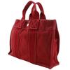 HERMES Deauville PM Handbag Red canvas Women Used