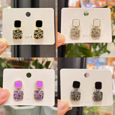 Elegant High-End Silver Needle Gold Earrings: Simple & Stylish European Fashion