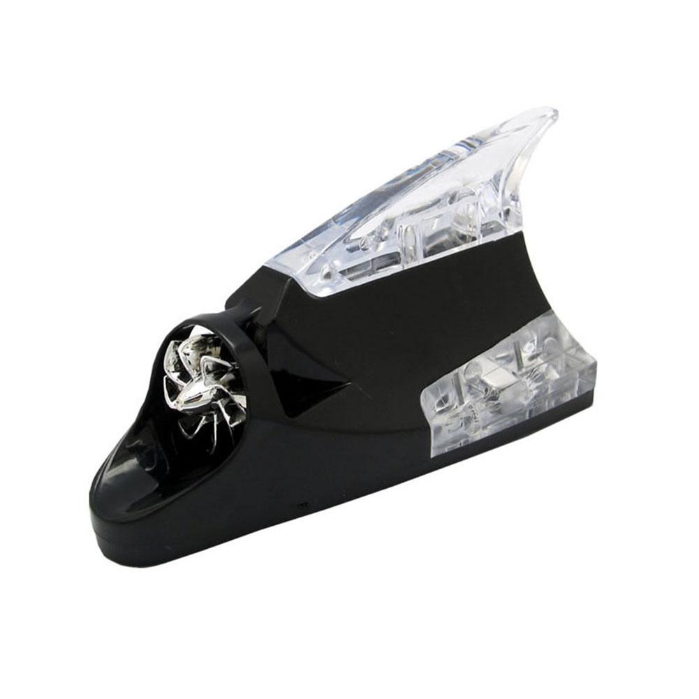 1pc Car Roof Car Truck Wind Powered LED Light Roof Light Fin Auto Safe Lamp Colorful Flash Wind Antenna Lamp