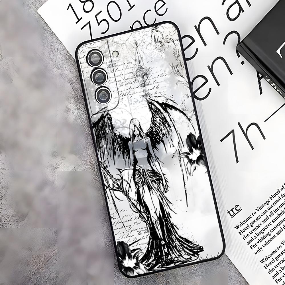 Clmj Punk Cool Angel Handyhülle Für Samsung S26 S25 Edge S24 S23 S22 S21 S20 Ultra Plus Fe Galaxy A54 A53 A34 A25 A16 Hülle
