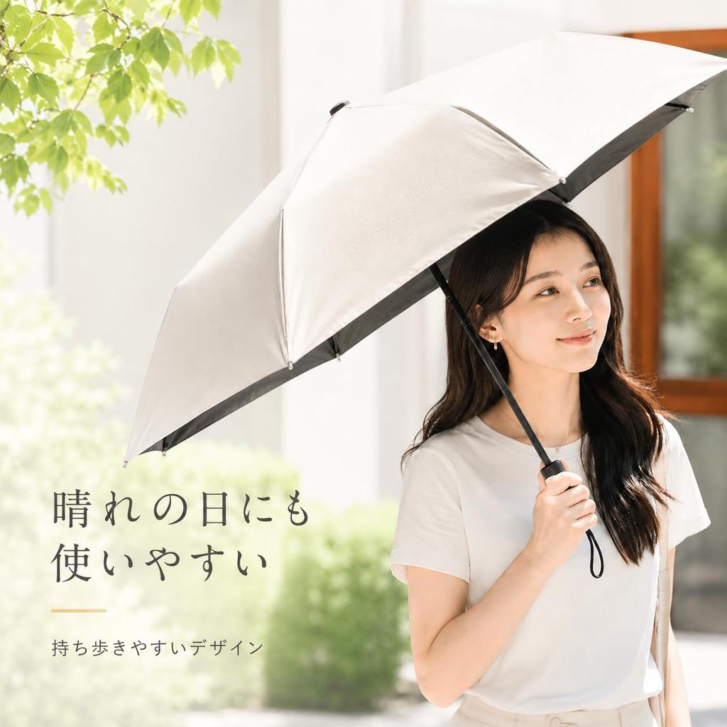 Folding Parasol New Release 198g Lightweight Complete Sun Heat Shielding UV Cut 198g UV Protection Automatic Opening and Closing Folding Umbrella Heat