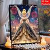 Disney Pearl Painting Set Tinker Bells Dazzling Appearance At The Castle Fireworks Night Sparkling Painting Crafts Home Wall Decoration Handmade Gift