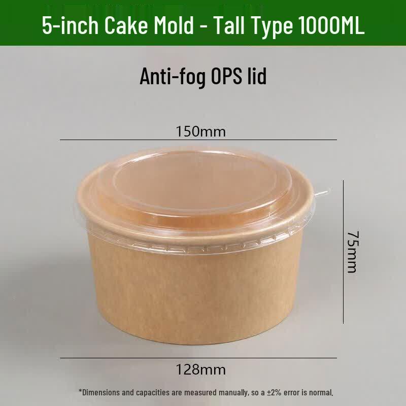 Qiwei Disposable Oven-Safe Chiffon Cake Molds