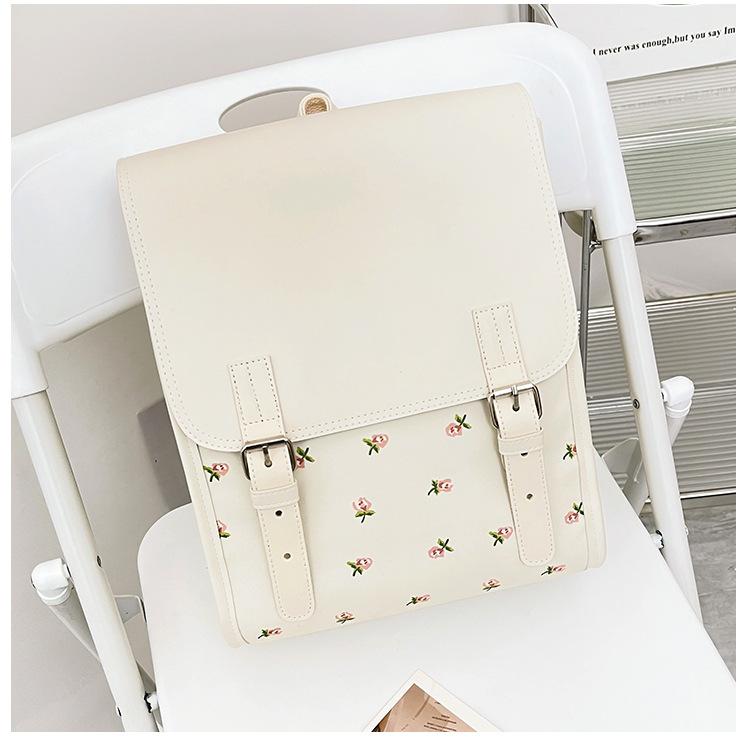 Schoolbag Lightweight Ins Mori Versatile Dirt-resistant Backpack High Value Durable Niche Schoolbag New Tulip Backpack