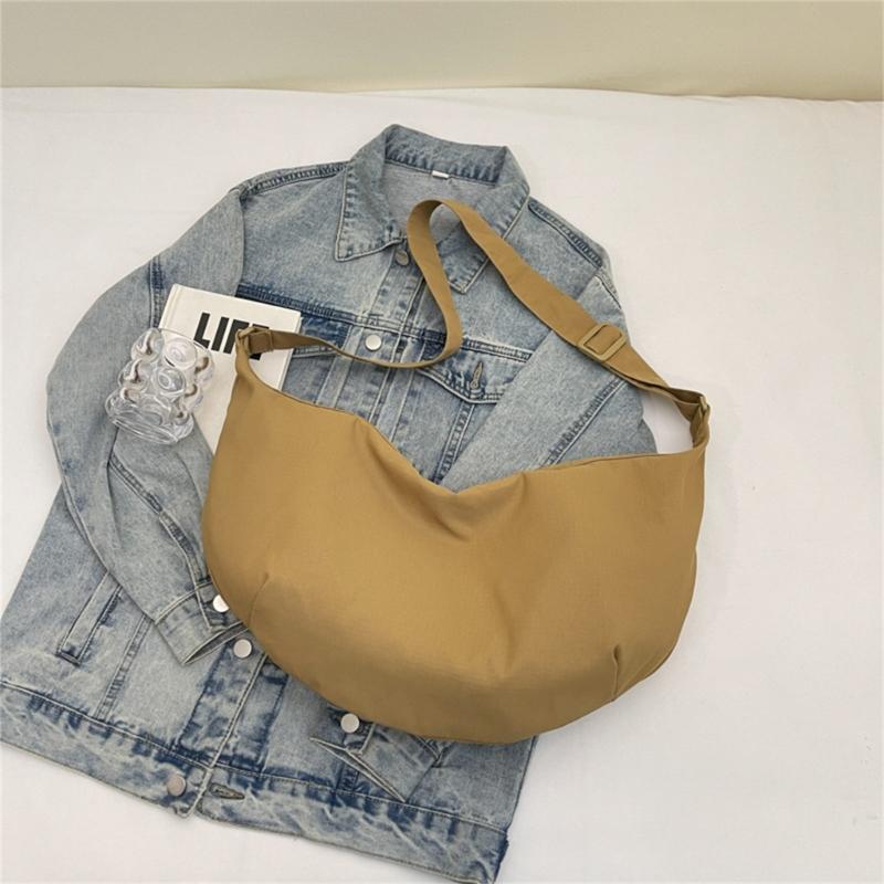 Crescent Bag Small Slings Crossbody Bag with Half Moon Shape Multi Pocket Slings Bag Hoboes Bags Slouchy Dumpling Bags