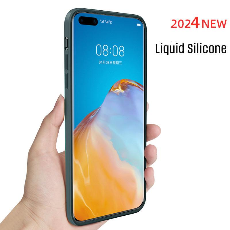 For Huawei All-purpose P20 Pro P30 Pro P40 Plus Case Liquid Silicone P60 P50 Cover For Huawei P20 P30 P40 Lite Case
