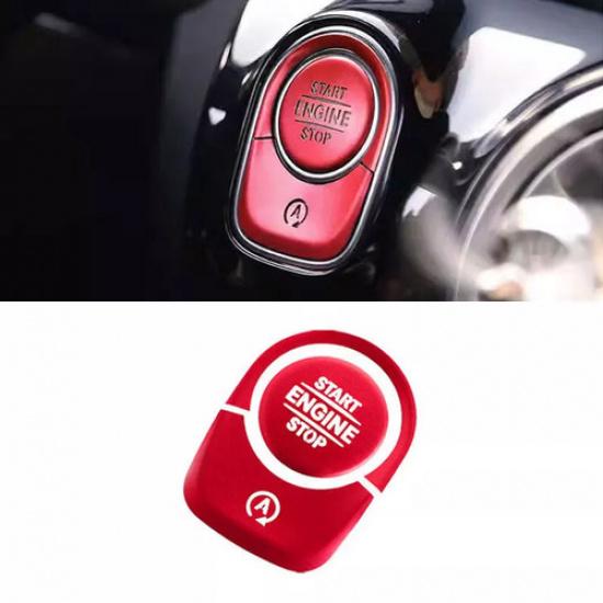 RED Engine Start Stop On/Off Button Cover Fits Mercedes W177 C118 X247 H247