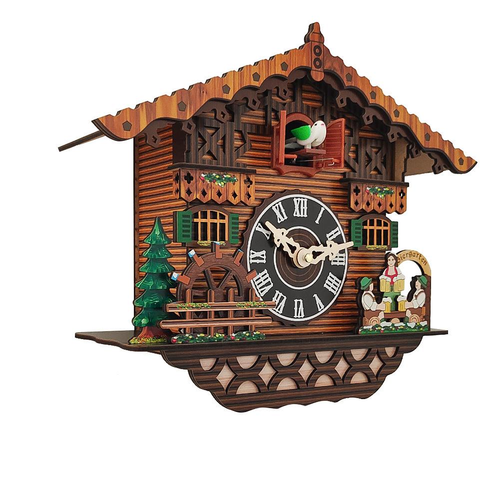 Cuckoo Clock with Alarm Function Modern Nordic Design Electronic Wall Clock Home Decor Wall Cuccu Watch Decoration items