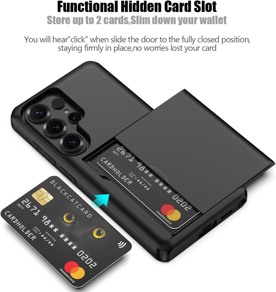 Phone Case For Samsung Galaxy S26 Ultra Case with Hidden Card Slot Slim Wallet Cover