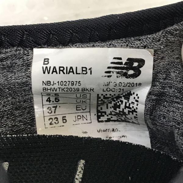 New Balance Arish Series WARIALB1 Running Shoes 23.5 Black Sneakers(USED)