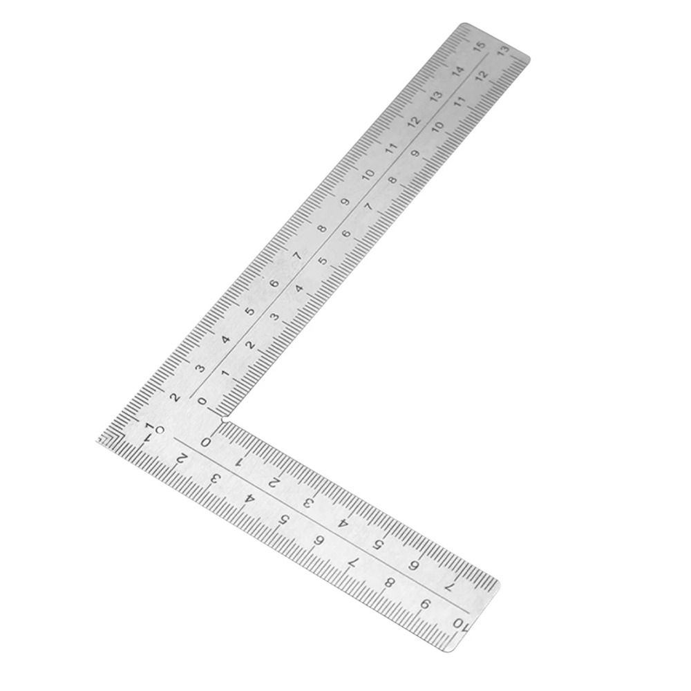 Mini Stainless Steel L-shaped Ruler High Precision Measuring Ruler Leather Design