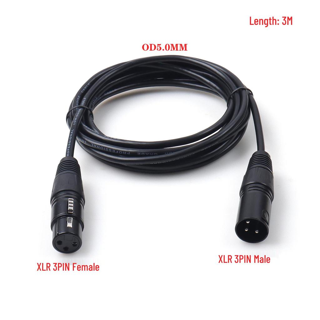 Type-C Male to Female & 5-Pin XLR Audio Cable Set