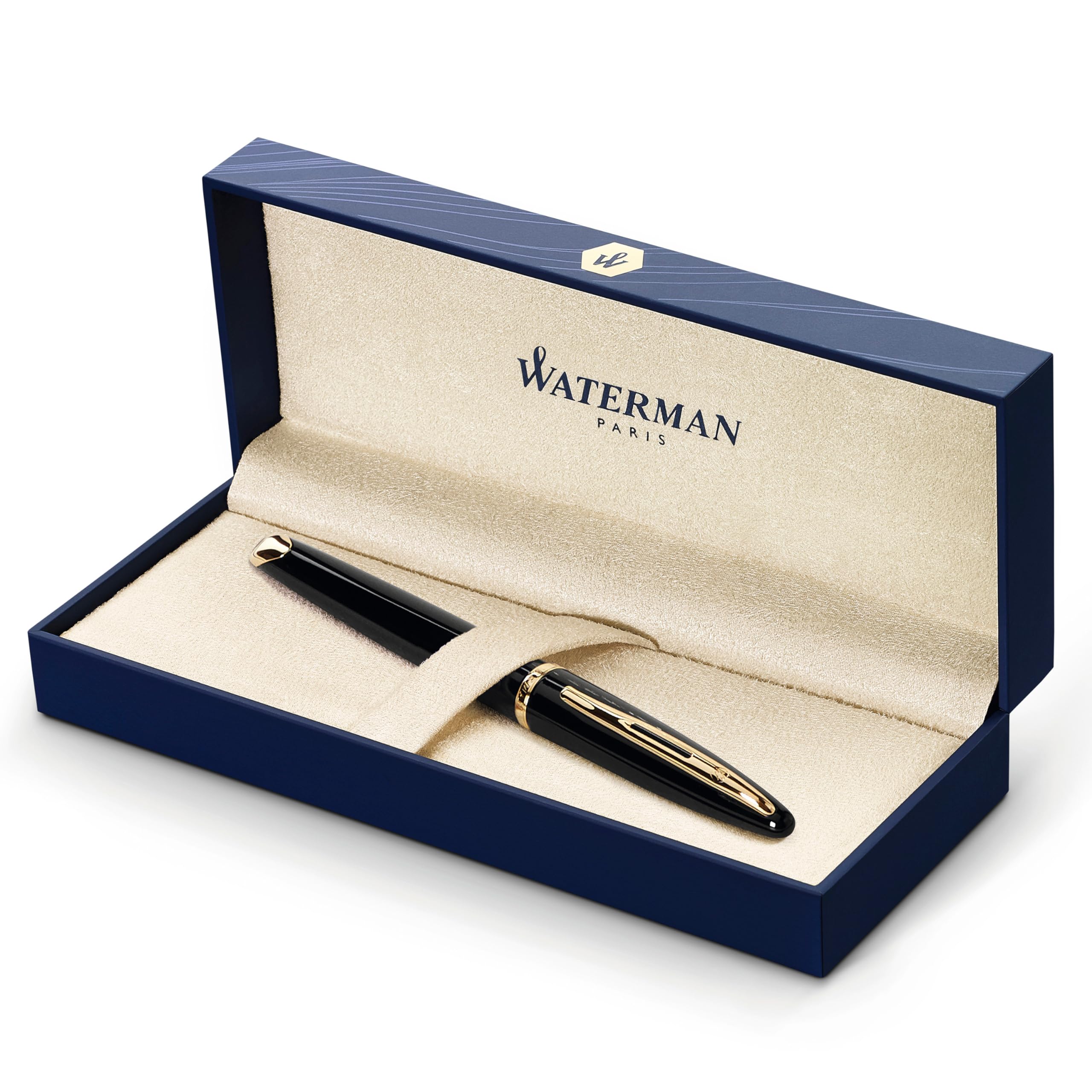 

Офіційна подарункова ручка Waterman Karen Fountain Medium Black Sea, Перо, GT, S0700320, Бренд,