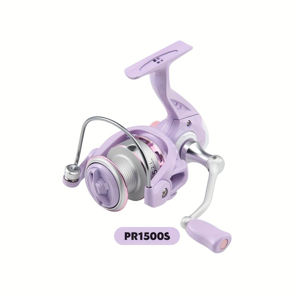 High Quality Purple Spinning Fishing Reel 1500-7000 Series Metal Spool and Stainless Steel Bearings Durable for Freshwater and Saltwater Fishing