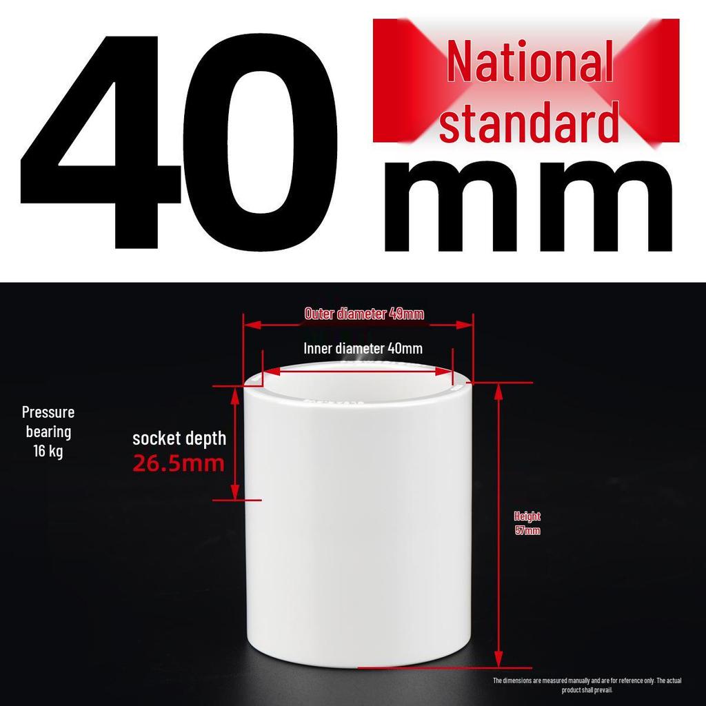 Colorful UPVC Straight White Fittings: National Standard Conduit Bundle Quick Connector for Fish Tank Accessories