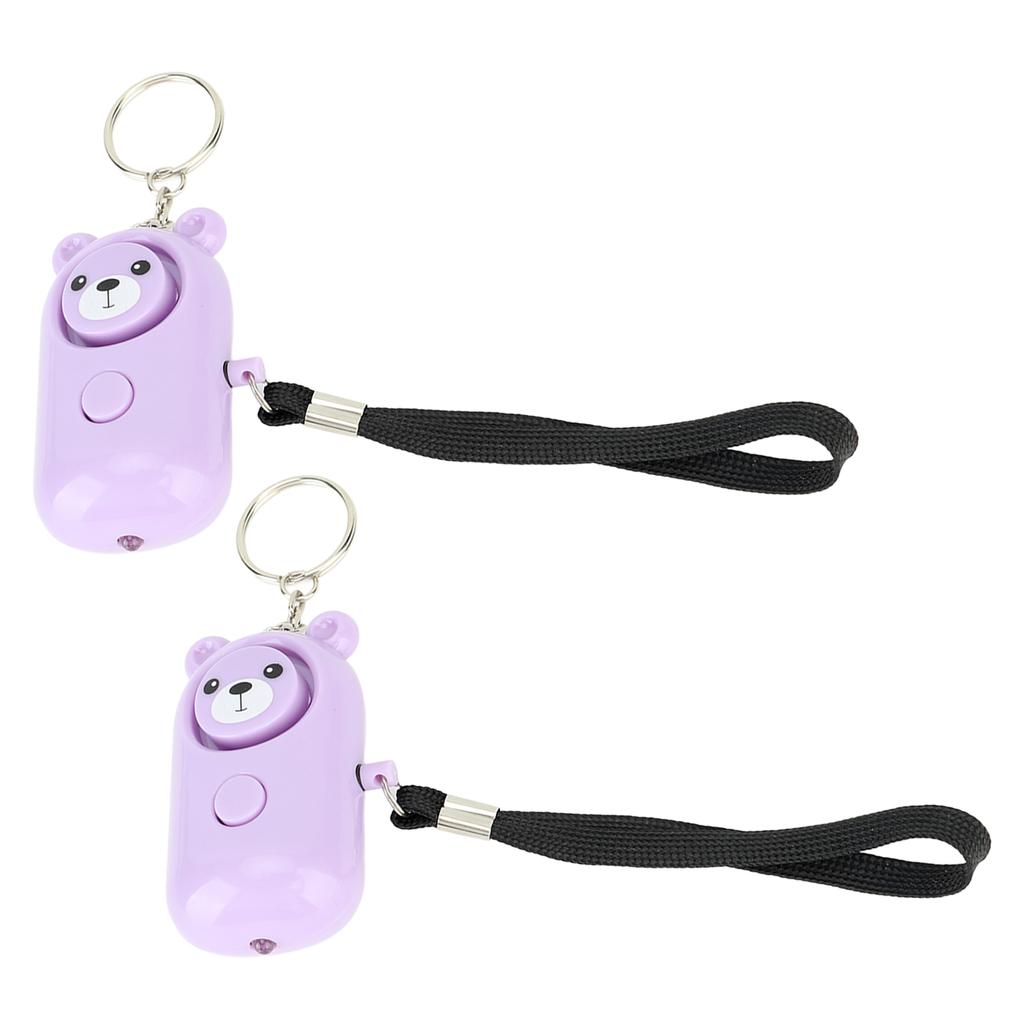 2 SZT. Alarm Bezpieczeństwa Styl Misia Alarmy Awaryjne Brelok Urządzenia Ochronne dla Kobiet Dziewcząt Dzieci