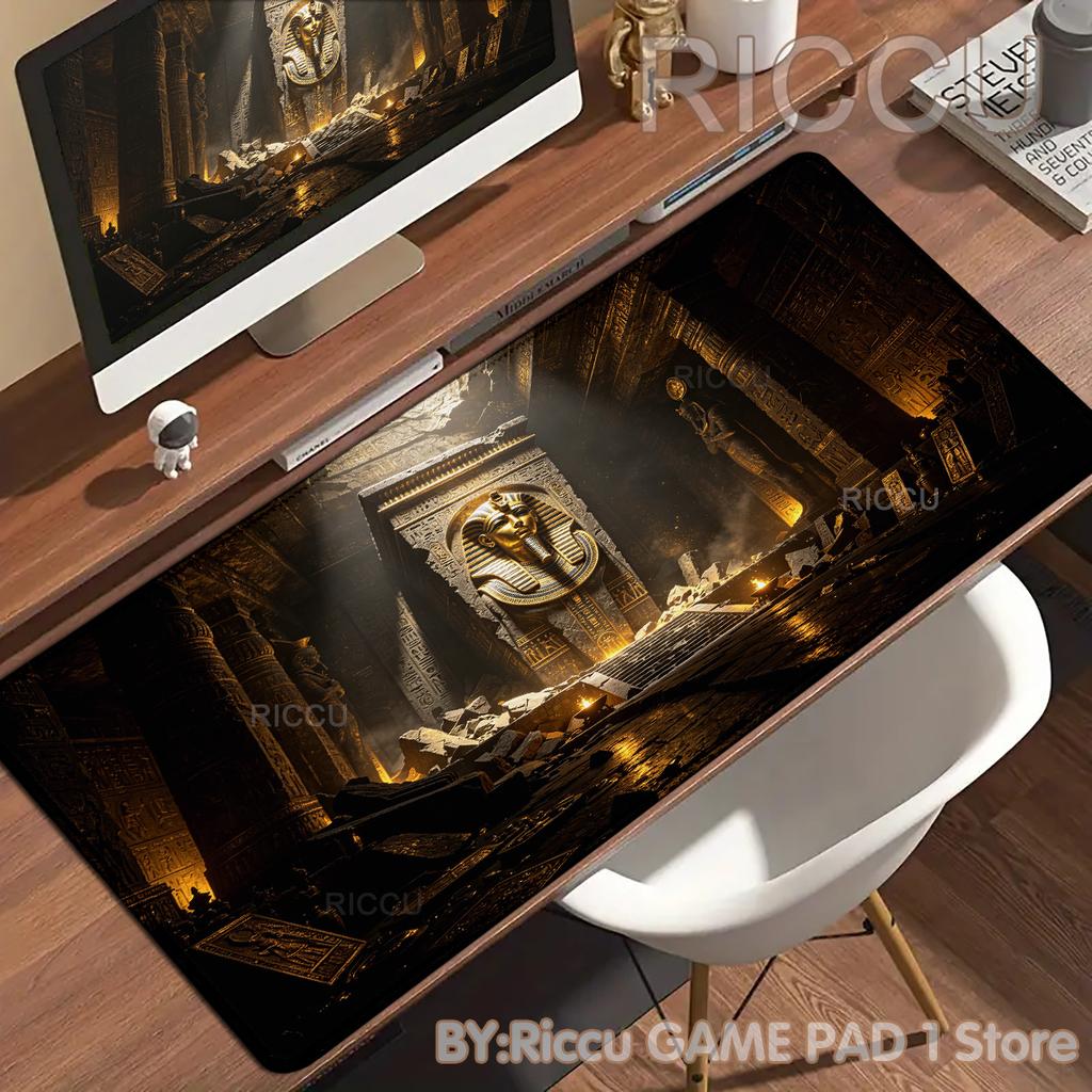 Ancient Egypt Posters Non-slip Mouse Pad Large Rubber Base Anti-slip Desk Accessories Mousepad for Gamer Keyboard Mat Decor Rug