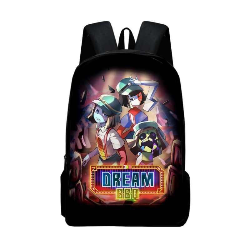 Ena Dream Bbq Student Book Backpack Fashionable Prints Schoolbag Gifts Kids