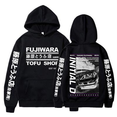 Japonez fierbinte Anime Drift AE86 Inițial D Hanorac cu glugă Takumi Fujiwara R34 Skyline GTR JDM Manga Hanorac cu glugă Streetwear