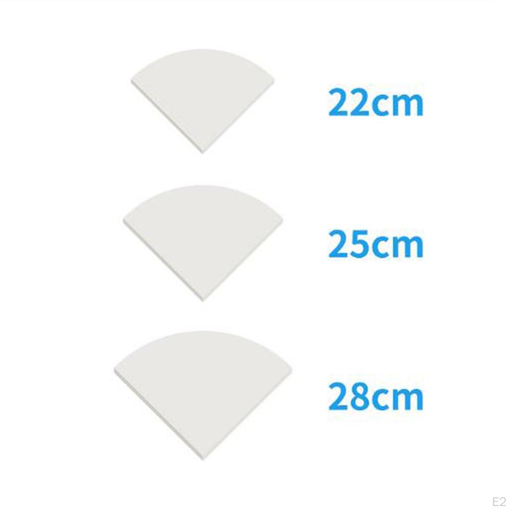 Scaffale Angolare,Arredamento per la Casa con Angoli Arrotondati,Scaffale Espositore da Parete per Camera da Letto Cucina
